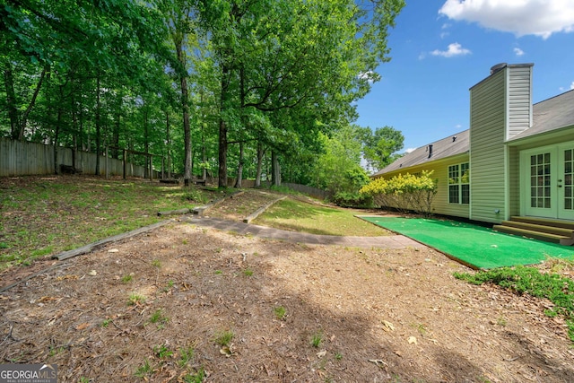 2623 Lone Oak Trl NW, Kennesaw, GA 30144 - view of yard with french doors