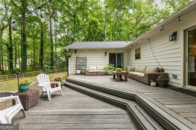 171 N Trce, Alpharetta, GA 30009 - deck featuring an outdoor hangout area