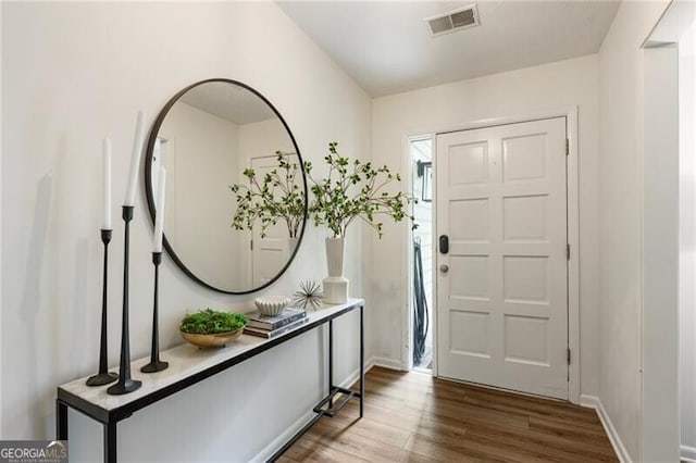 171 N Trce, Alpharetta, GA 30009 - entrance foyer with wood finished floors and baseboards