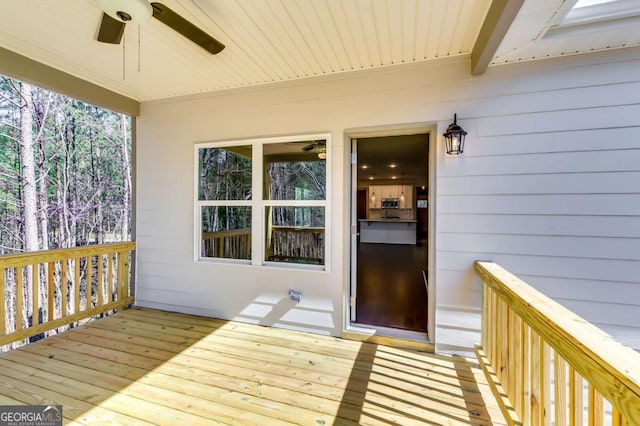37 Radian Way, Dallas, GA 30132 - deck featuring ceiling fan
