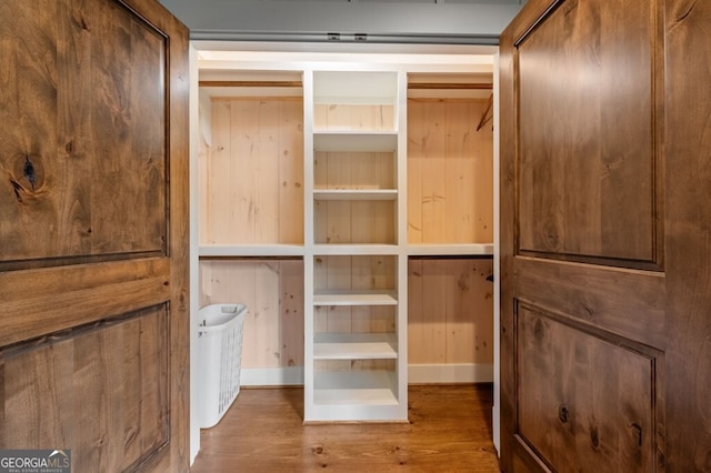 547 Toccoa River Ln, Mineral Bluff, GA 30559 - walk in closet featuring wood finished floors