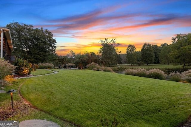 547 Toccoa River Ln, Mineral Bluff, GA 30559 - view of grassy yard featuring a water view