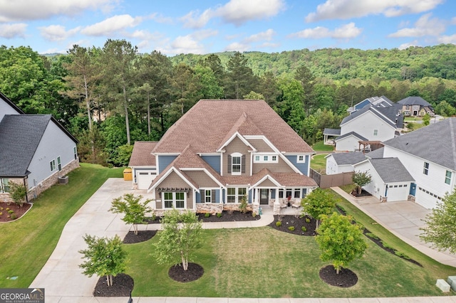 2121 Harmony Dr, Canton, GA 30115 - view of front of property with driveway, a garage, and a front yard