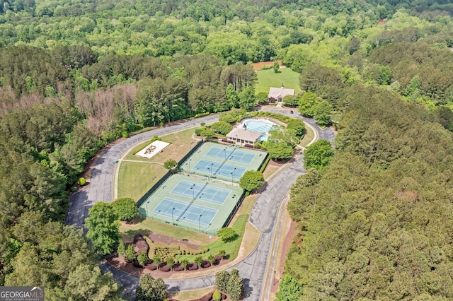 2121 Harmony Dr, Canton, GA 30115 - aerial view of property's location with a forest