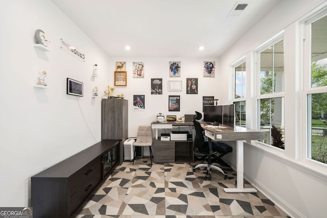 2121 Harmony Dr, Canton, GA 30115 - home office with recessed lighting