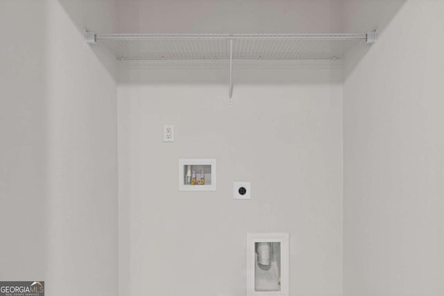 427 Buck Trl, Dallas, GA 30132 - laundry area with electric dryer hookup and washer hookup
