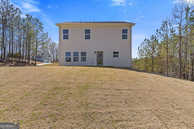427 Buck Trl, Dallas, GA 30132 - back of property with a lawn