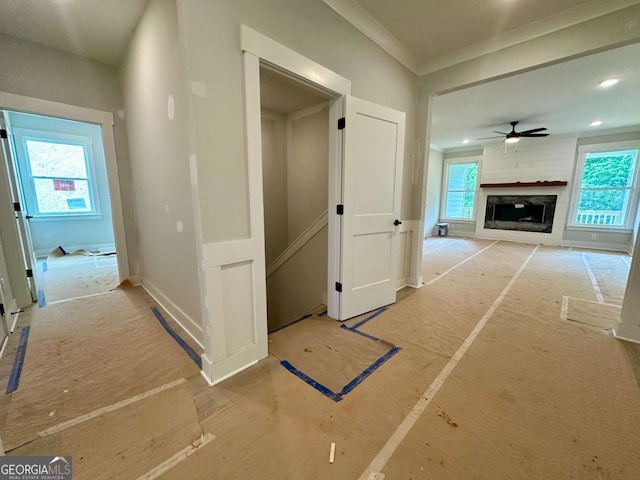 6819 Cambridge Dr, Flowery Branch, GA 30542 - hall with recessed lighting