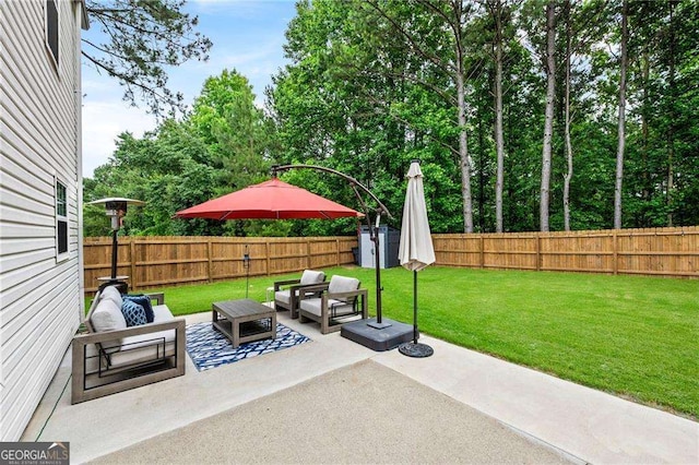 1047 Woodsong Pass Ct, Lawrenceville, GA 30043 - view of patio / terrace with outdoor lounge area