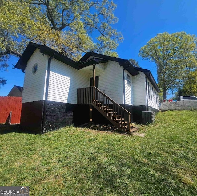 359 Hoyt St, Cornelia, GA 30531 - view of property exterior with central air condition unit and stairs