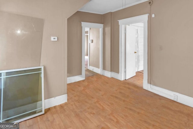 507 W 35th St, Savannah, GA 31415 - spare room featuring wood finished floors, baseboards, and crown molding