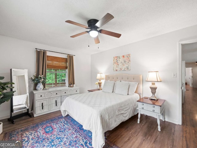 150 Archer Rd, Colbert, GA 30628 - bedroom with wood finished floors and a ceiling fan