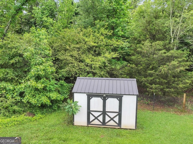 150 Archer Rd, Colbert, GA 30628 - view of shed with a wooded view