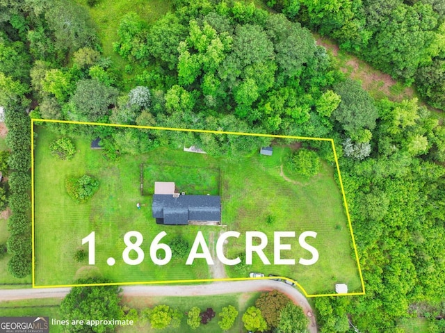 150 Archer Rd, Colbert, GA 30628 - aerial view of property's location with property boundaries highlighted