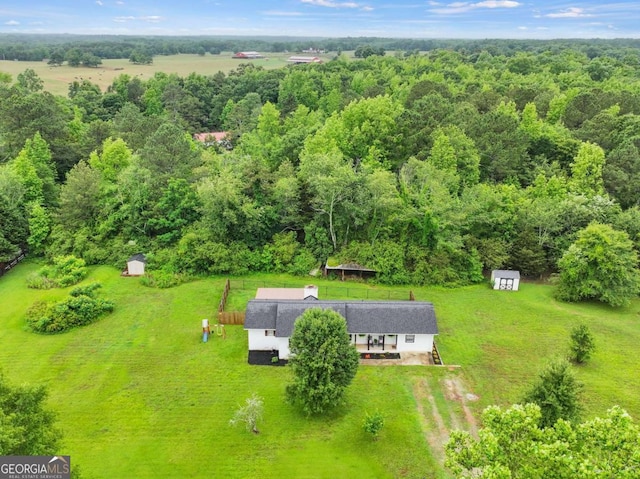 150 Archer Rd, Colbert, GA 30628 - view of subject property with a forest