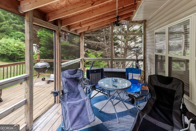 3898 Heritage Oaks Dr, Powder Springs, GA 30127 - sunroom / solarium with lofted ceiling
