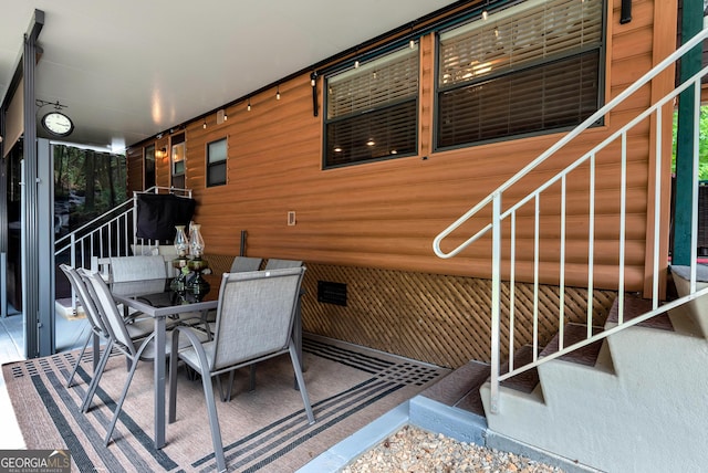 76 Hidden Valley Rd, Cleveland, GA 30528 - view of patio / terrace featuring outdoor dining space