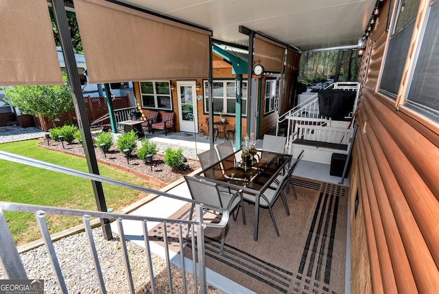 76 Hidden Valley Rd, Cleveland, GA 30528 - view of patio with outdoor dining space