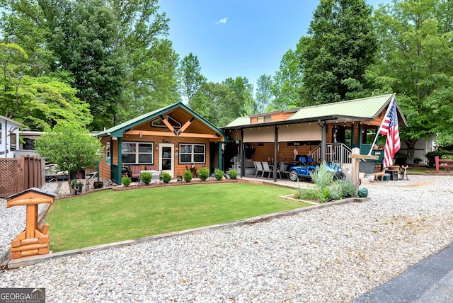 76 Hidden Valley Rd, Cleveland, GA 30528 - view of front facade featuring a front yard