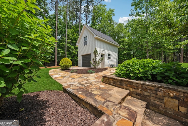 115 Hopewell Grove Dr, Milton, GA 30004 - view of patio with an attached garage