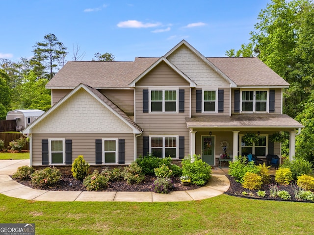 13 Westbrook Rd, Carrollton, GA 30116 - view of front facade featuring a front lawn, a porch, and a shingled roof
