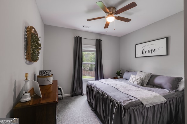 13 Westbrook Rd, Carrollton, GA 30116 - carpeted bedroom featuring baseboards and ceiling fan