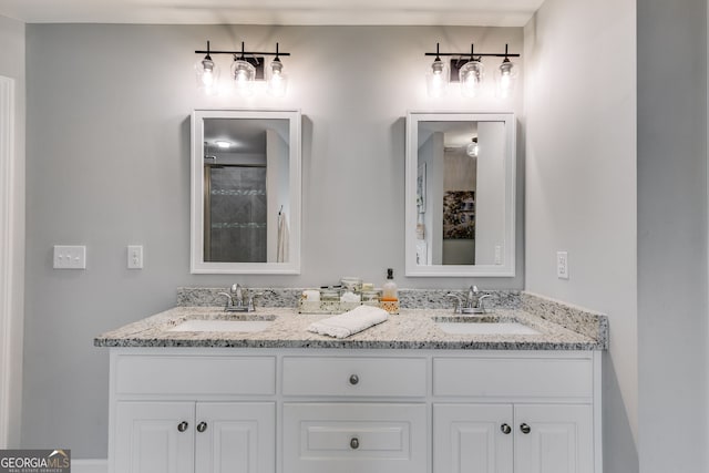 13 Westbrook Rd, Carrollton, GA 30116 - bathroom with double vanity and a shower