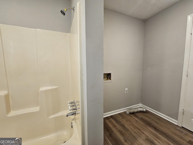 70 Shadow Ln, Carrollton, GA 30117 - washroom featuring washer hookup, dark wood finished floors, and baseboards