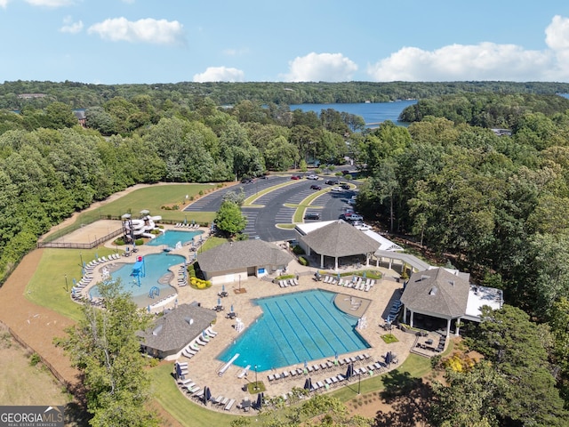 2917 Pointe Dr, Gainesville, GA 30506 - bird's eye view of a forest