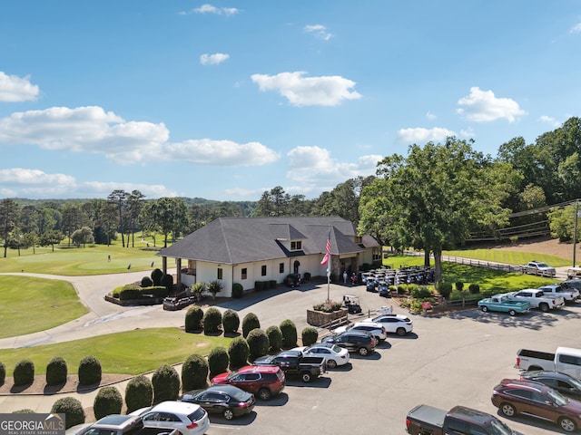 2917 Pointe Dr, Gainesville, GA 30506 - bird's eye view of a golf course and a tree filled landscape