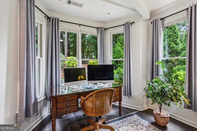 107 W Point Trl, Woodstock, GA 30189 - home office with baseboards and wood finished floors