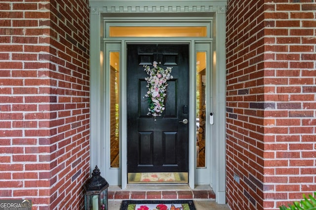 107 W Point Trl, Woodstock, GA 30189 - entrance to property with brick siding
