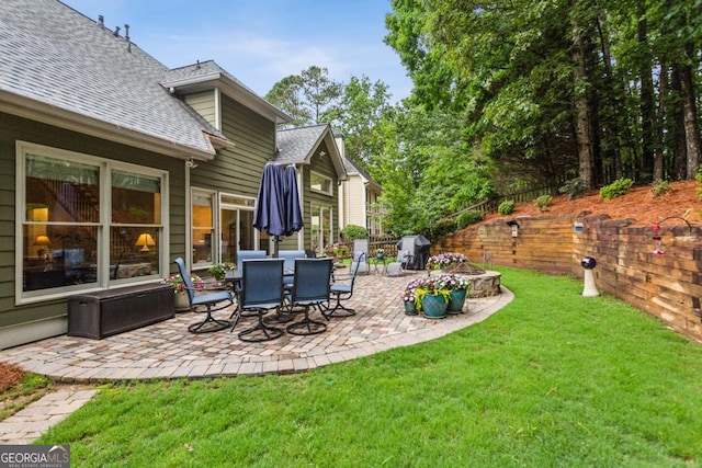 107 W Point Trl, Woodstock, GA 30189 - view of yard with a patio area