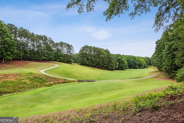 107 W Point Trl, Woodstock, GA 30189 - view of home's community with golf course view and a lawn
