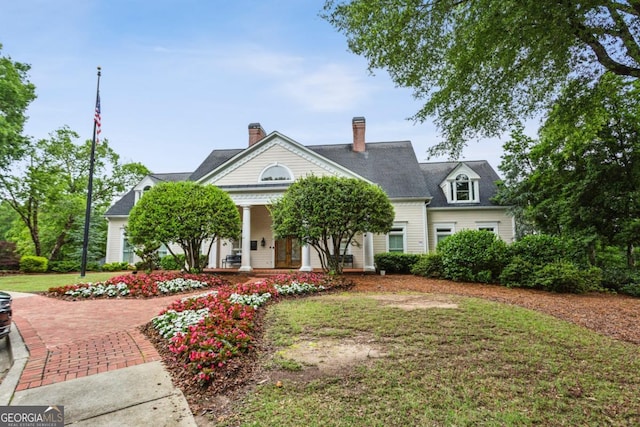 107 W Point Trl, Woodstock, GA 30189 - neoclassical / greek revival house featuring a porch and a front lawn