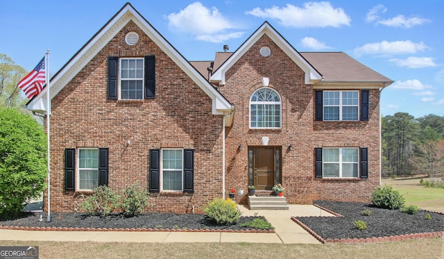 81 Maple Creek Dr, Newnan, GA 30263 - traditional-style house with brick siding