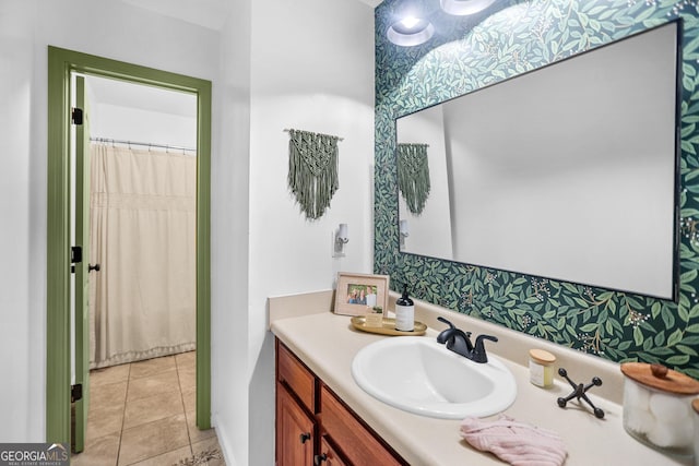 81 Maple Creek Dr, Newnan, GA 30263 - bathroom featuring vanity and tile patterned floors
