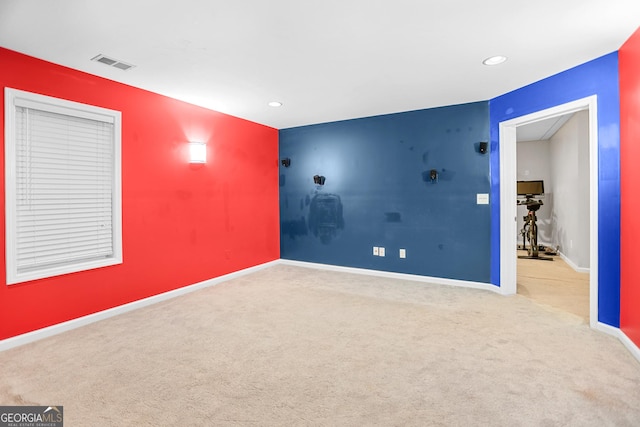 81 Maple Creek Dr, Newnan, GA 30263 - unfurnished room with carpet flooring, baseboards, and recessed lighting