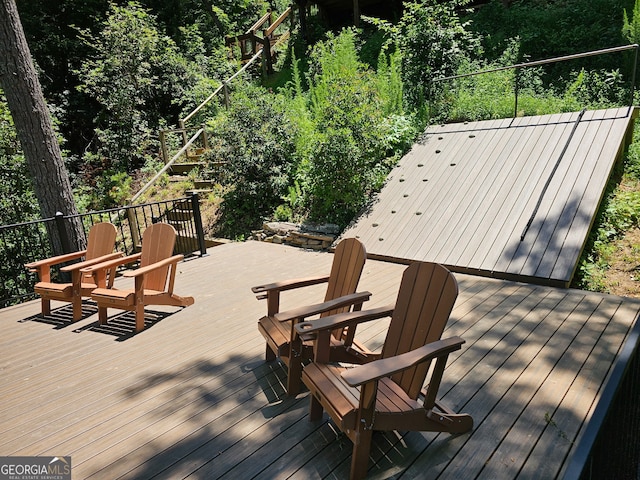 1061 Fir Ln, Ellijay, GA 30540 - view of wooden deck