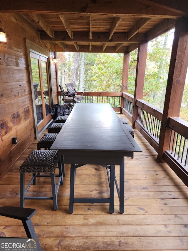 1061 Fir Ln, Ellijay, GA 30540 - view of wooden deck