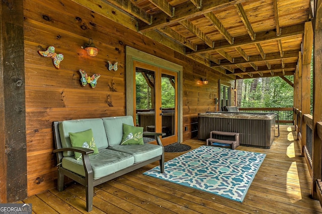 1061 Fir Ln, Ellijay, GA 30540 - deck with an outdoor living space