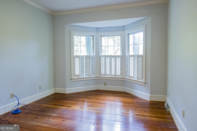 15 Westover Dr SW, Rome, GA 30165 - spare room with hardwood / wood-style floors, baseboards, and crown molding