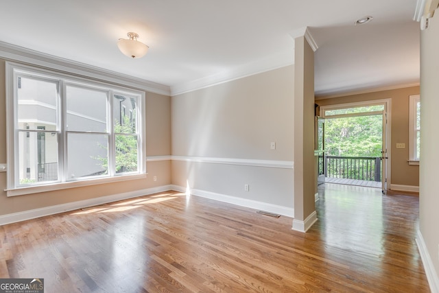 3641 Ridge Towne Dr, Duluth, GA 30096 - empty room with crown molding and wood finished floors