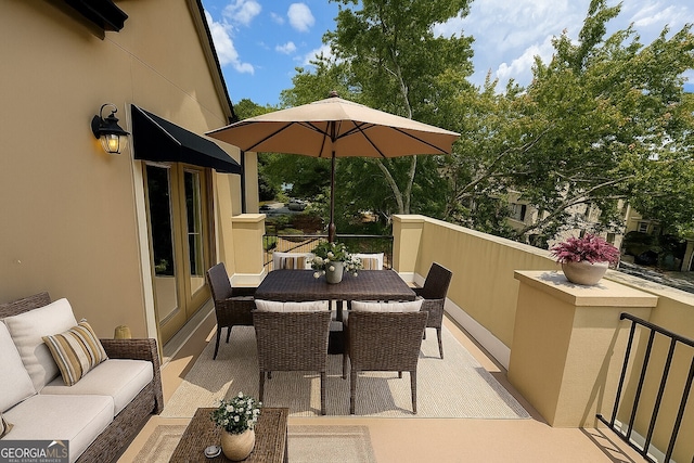 3641 Ridge Towne Dr, Duluth, GA 30096 - view of patio / terrace with outdoor dining space and an outdoor living space