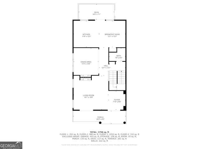 3641 Ridge Towne Dr, Duluth, GA 30096 - view of home floor plan