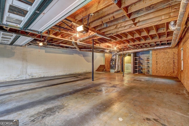 3452 Monica Ln SW, Conyers, GA 30094 - unfinished basement with stairs
