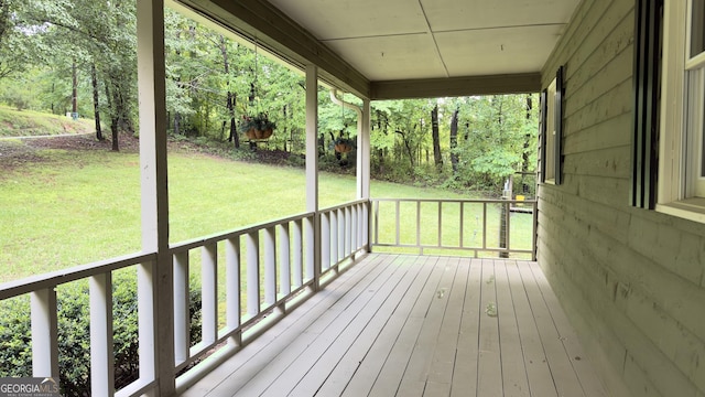 253 Yonah Valley Rd, Cleveland, GA 30528 - deck with a lawn