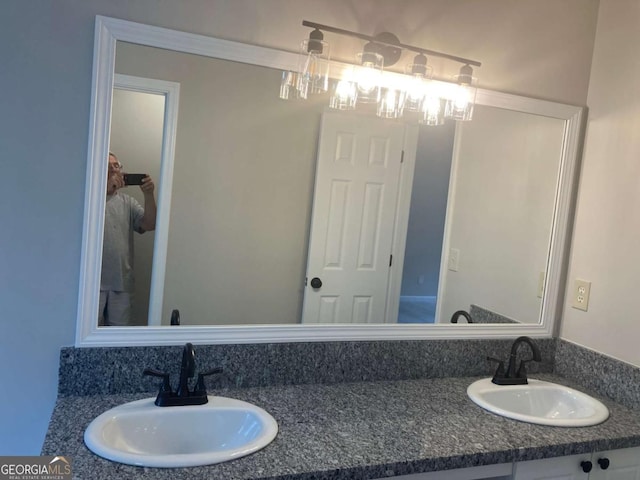 7593 Watson Bay Ct, Stone Mountain, GA 30087 - bathroom with double vanity