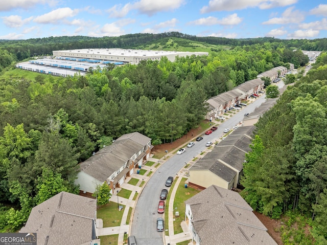 5057 Lower Elm St, Atlanta, GA 30349 - bird's eye view of a heavily wooded area