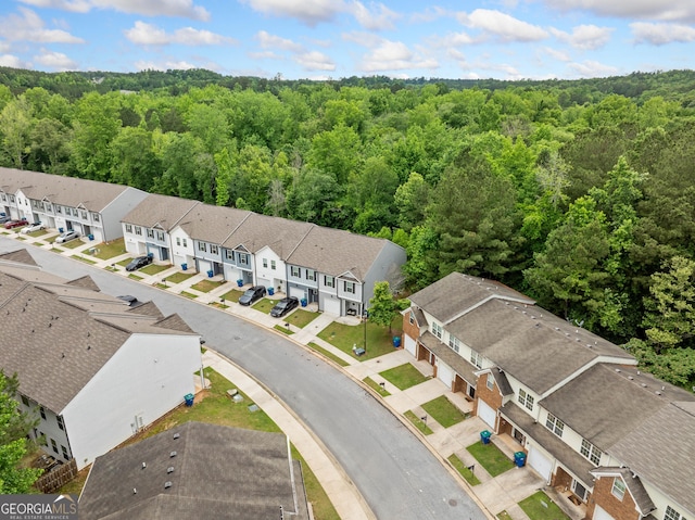 5057 Lower Elm St, Atlanta, GA 30349 - aerial perspective of suburban area featuring a forest
